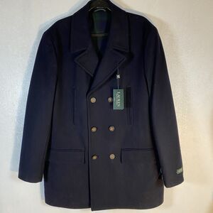 Ralph Lauren 46L Navy Blue Luke Peacoat Coat